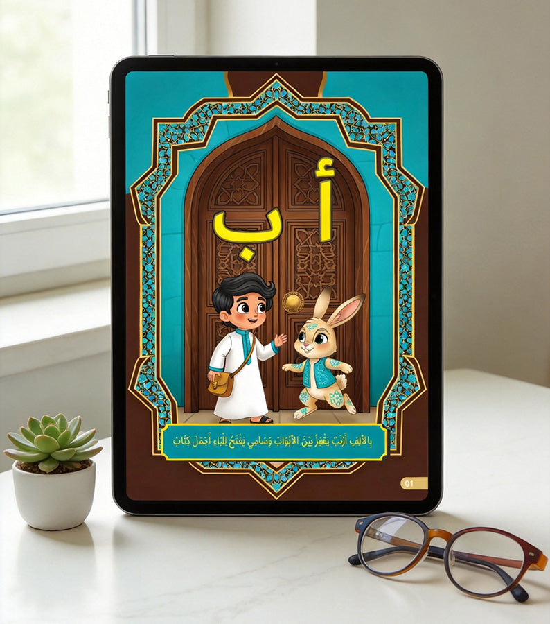Arabic alphabet book for kids - Sami's Letter Journey - iPad reading